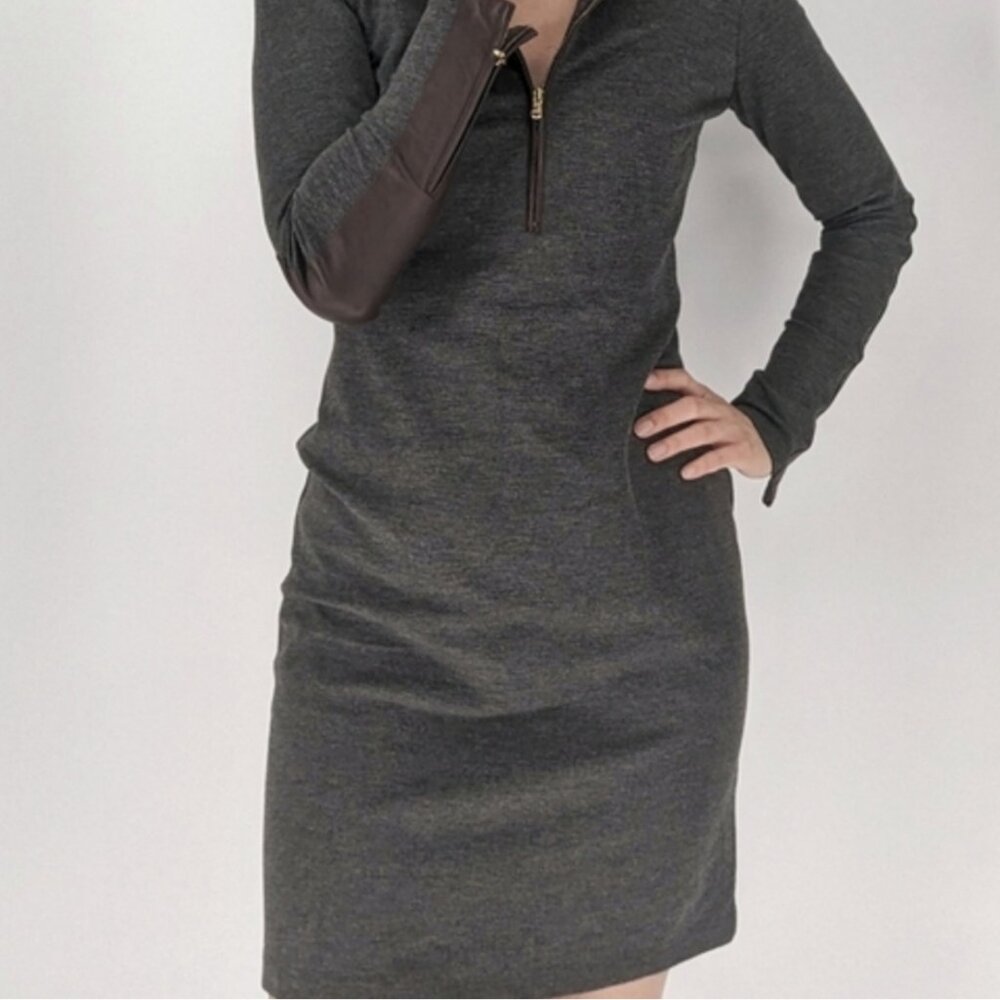 RALPH‎ LAUREN Women's NEW Sheath Dress w/Leather Patches | Size 10